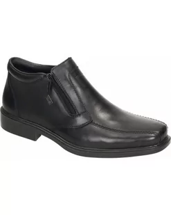 PÓŁBUTY RIEKER - 660075-01 BLACK - Rieker - Półbuty męskie - miniaturka - grafika 1