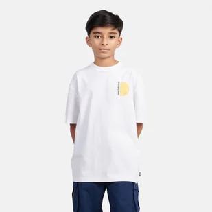 Koszulka dziecięca New Balance LAKB0157BWE biała - Koszulki i topy damskie - miniaturka - grafika 1