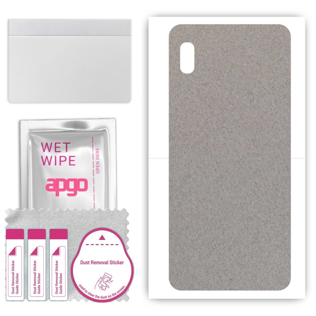 Folia naklejka skórka strukturalna na TYŁ Zamsz do Samsung Galaxy A10e - Zamsz Szary - apgo SKINS