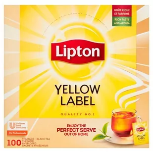 Lipton Czarna herbata Yellow Label 100 kopert 67579746 - Herbata - miniaturka - grafika 1