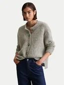 Swetry damskie - Marc O'Polo Kardigan 5000006923 Szary Relaxed Fit - miniaturka - grafika 1
