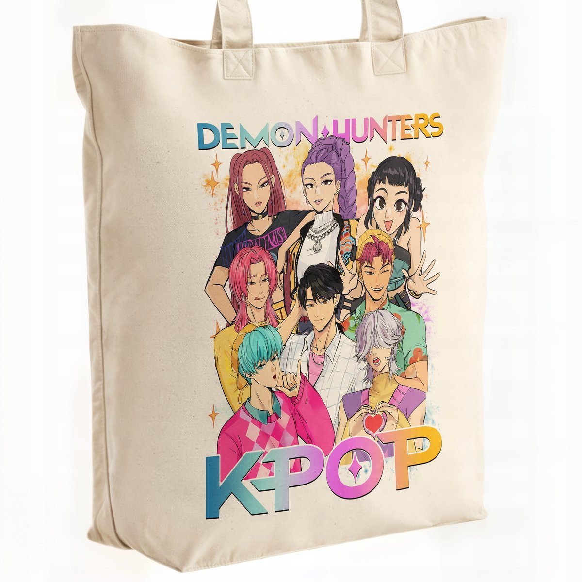 Torba bawełniana premium KPopowe Łowczynie Demonów Huntrix Saja Dla Fanów