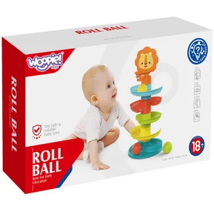 WOOPIE BABY Tor Zjeżdzalnia Kulek Wieża z Piłeczkami Kulodrom - Zabawki kreatywne - miniaturka - grafika 5