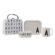 Zestawy naczyń dla dzieci - 3-częściowy zestaw naczyń dla dzieci z kuferkiem Design Letters Classics A - miniaturka - grafika 1