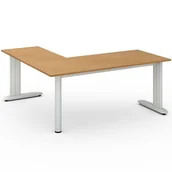 Biurka - B2B Partner Biurko Flexible L 1800 x 1800 mm, buk 468113 - miniaturka - grafika 1