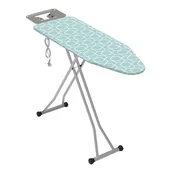 Deski do prasowania - Deska do prasowania Aria z gniazdkiem 38 x 110 cm geometryczny niebieski - miniaturka - grafika 1