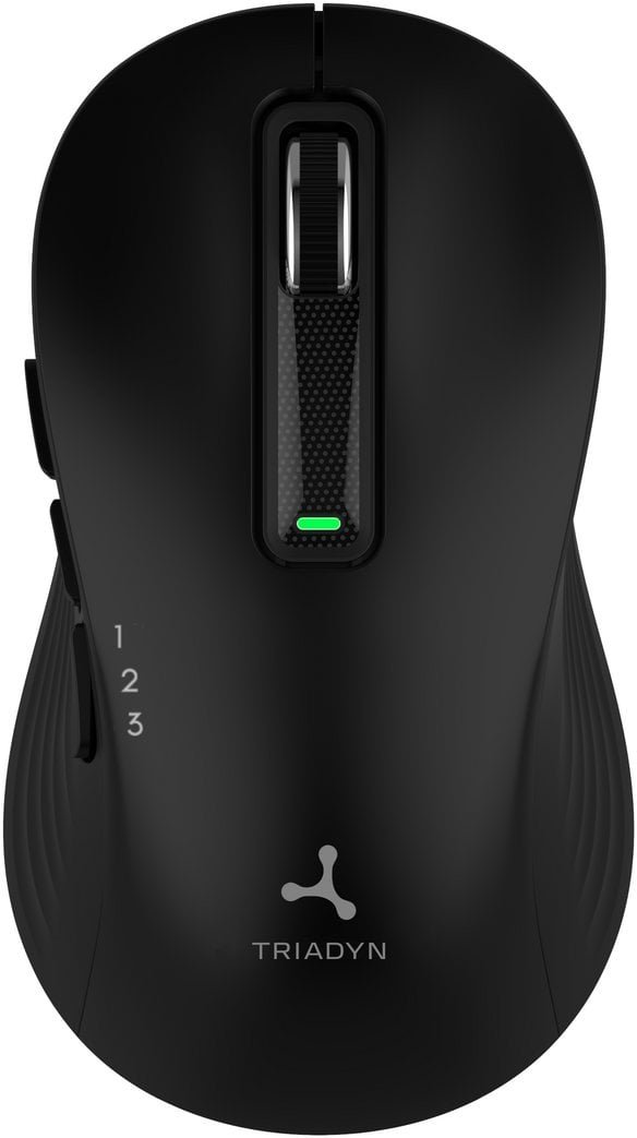 Gembird Triadyn EUROPA Bluetooth 2.4 GHz 1600 DPI Czarna