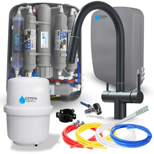 Filtr Do Wody Pitnej System Zmiękczania Uzdatniania Pod Zlew ZESTAW Bateria