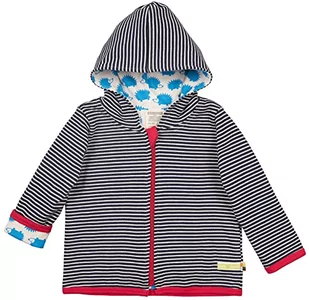 loud + proud Unisex Baby dwustronna kurtka z bawełny ekologicznej, certyfikat GOTS, niebieski (Navy Ny), 98/104 cm - Kurtki i płaszcze dla chłopców - miniaturka - grafika 1