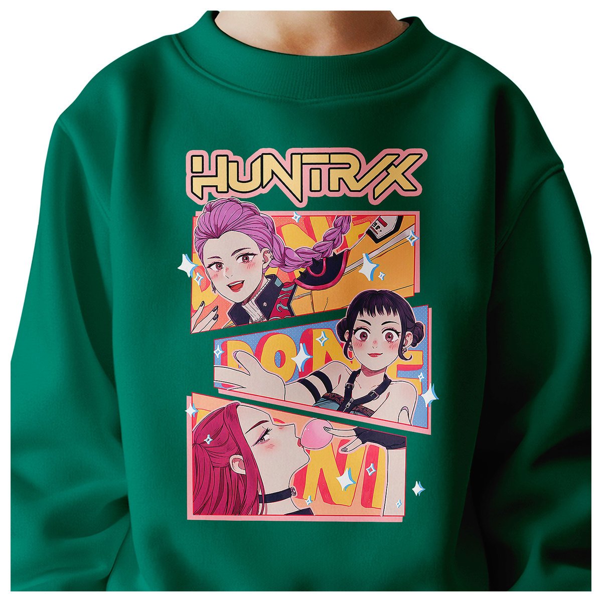 BLUZA DZIECIĘCA KPOP DEMON HUNTERS HUNTRIX 122-128 BAWEŁNIANA JAKOŚĆ