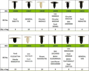 JBM Spinki tapicerskie uniwersalne, 128 cz. D.52888 - Narzędzia samochodowe - miniaturka - grafika 2