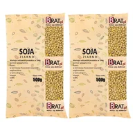 Pasztet i przetwory mięsne - Soja ziarno 1kg (2x500g) - miniaturka - grafika 1