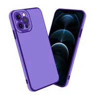 Etui i futerały do telefonów - Etui Do Apple iPhone 12 PRO MAX Porkowiec w Glossy Purpura - Różowe Złoto Ochrona kamery Obudowa Case Cover TPU Cadorabo - miniaturka - grafika 1