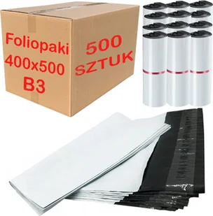 Foliopaki Kurierskie Białe B3 400x500mm - 500 szt. - Koperty - miniaturka - grafika 1