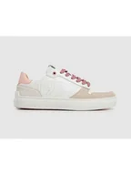 Trampki damskie - Pepe Jeans FOOTWEAR Skórzane sneakersy "Camden Seal" w kolorze biało-beżowym - miniaturka - grafika 1