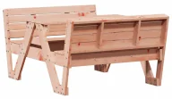 Meble ogrodowe - Klasyczny zestaw piknikowy dla dzieci drewno daglezjowe H2-T24 - miniaturka - grafika 1