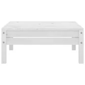 Stoły ogrodowe - vidaXL Stołek ogrodowy biały lite drewno sosnowe 806578 - miniaturka - grafika 1