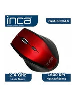 Myszki - Inca IWM-500GLK czerwony - miniaturka - grafika 1
