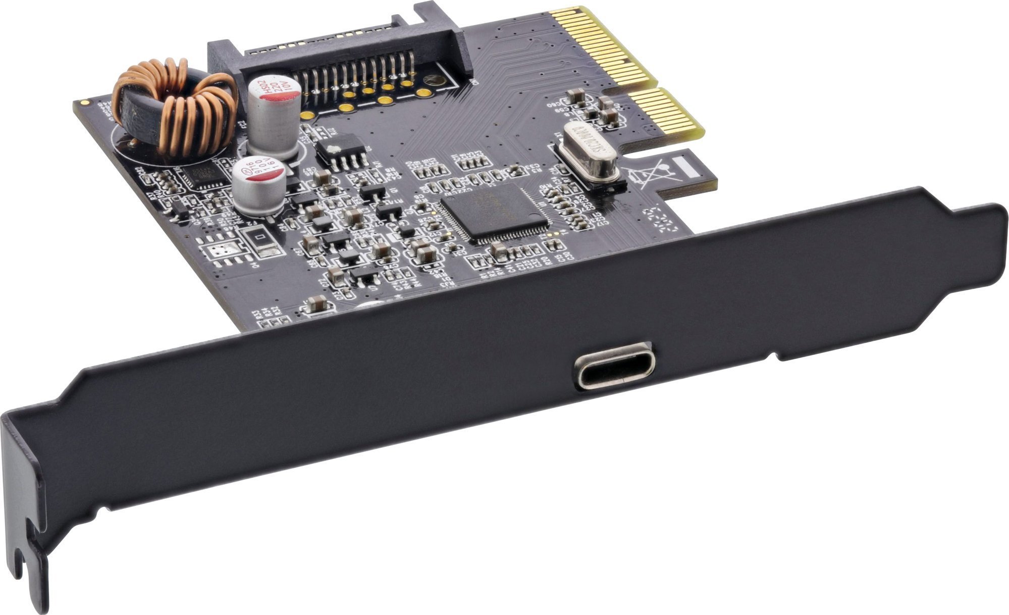 Kontroler InLine InLine® Interface card,USB 3.2 Gen.2x2, 1x USB Type-C, incl. low-profile slot bracket, PCIe x4