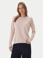 Swetry damskie - Kontatto Sweter 3M0800C Różowy Regular Fit - miniaturka - grafika 1