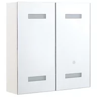 Szafki łazienkowe - Shumee Shumee Szafka łazienkowa wisząca z lustrem LED 60 x 60 TALAGAPA 293098 - miniaturka - grafika 1
