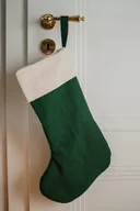 Ozdoby bożonarodzeniowe - Skarpeta świąteczna zielona - miniaturka - grafika 1