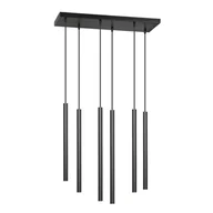 Lampy sufitowe - Lampa wisząca Selter czarna 6xG9x8W punktowe tuby wym: 120 x 59 cm aluminium Emibig - miniaturka - grafika 1