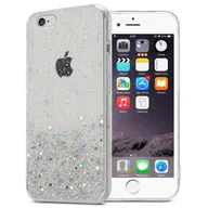 Etui i futerały do telefonów - Pokrowiec Do Apple iPhone 6 PLUS / 6S PLUS Etui w Przezroczysty z Brokatem Glitter Obudowa Case Cover TPU Cadorabo - miniaturka - grafika 1