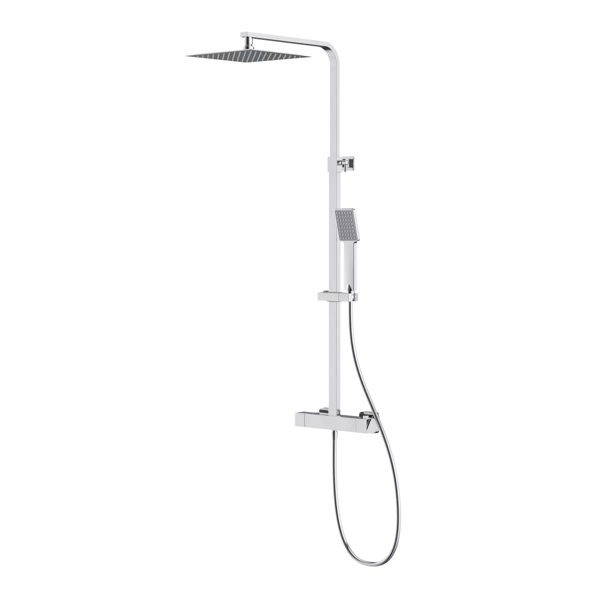 Cersanit Cersanit City zestaw prysznicowy ścienny termostatyczny z deszczownicą chrom S951-341 S951-341