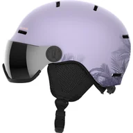 Kaski narciarskie - Salomon Orka Visor, kask narciarski z daszkiem, juniorski, fioletowy - miniaturka - grafika 1