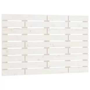 Wezgłowie łóżka, białe, 96x3x63 cm, lite drewno sosnowe Lumarko! - Inne meble do sypialni - miniaturka - grafika 3