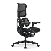 Fotele gamingowe - Yumisu Y1010  Biurowy do 180kg Tkanina Czarny - miniaturka - grafika 1