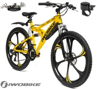 Rowery - Rower Męski Damski Górski Koła 26 MTB Shimano IWOBIKE 2025 Full Amortyzacja - miniaturka - grafika 1