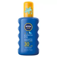 Balsamy i kremy do opalania - Nivea SUN Nawilżający spray na słońce dzieci SPF30 NIV-00048 - miniaturka - grafika 1