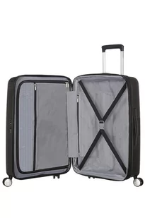 Walizka American Tourister Soundbox 67 cm powiększana czarna - Walizki - miniaturka - grafika 2