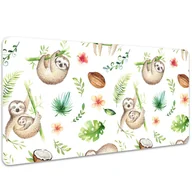 Podkładki na biurko - Ochronna mata podkładka na biurko Leniwce 100x50 cm, Dywanomat - miniaturka - grafika 1