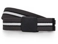 Paski - Szaro-biały elastyczny pasek - automatyczna klamra PT25 - miniaturka - grafika 1