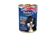 Mokra karma dla psów - Butchers Natural&Healthy Dog z Dziczyzną i Wołowiną kawałki w sosie 400 g - miniaturka - grafika 1