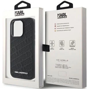 Etui Karl Lagerfeld Quilted K Pattern na iPhone 15 Pro - czarne - Etui i futerały do telefonów - miniaturka - grafika 8