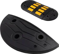 Wyposażenie miejsc publicznych - Pro-Line Próg podrzutowy zwalniający gumowy skrajny szer. 180x395x60mm - miniaturka - grafika 1