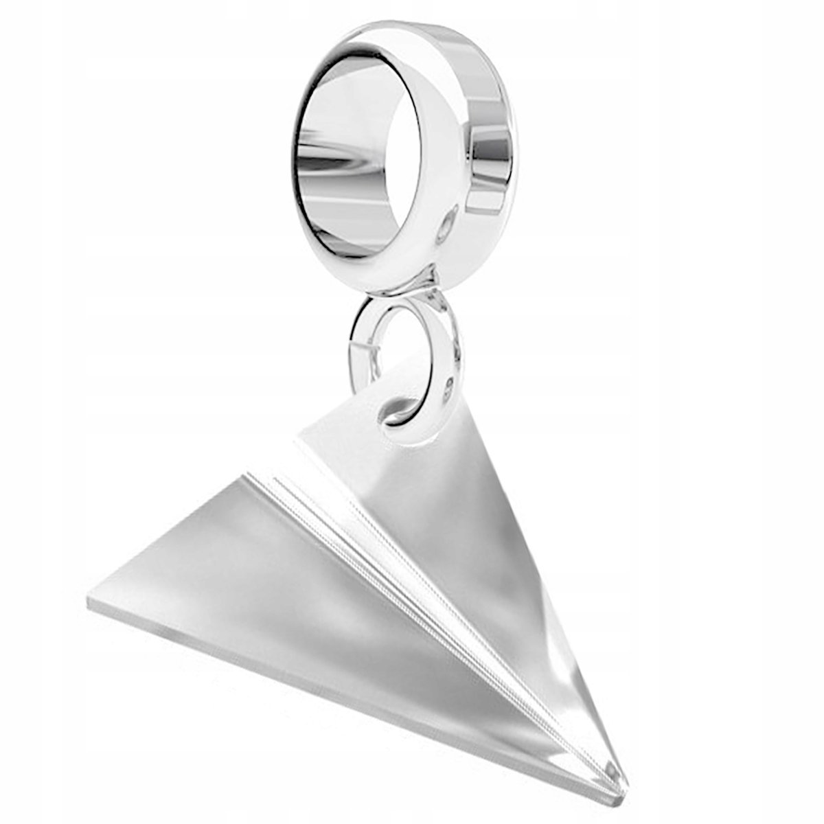 Charms Srebrny z Samolotem Plane Papierowy Samolot Samolocik SREBRO 925