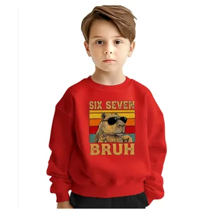 BLUZA DZIECIĘCA 67 SIX SEVEN VIRAL CAPYBARA 134-140 DLA CHŁOPCA DZIEWCZYNKI - Bluzy dla dziewczynek BLUZA DZIECIĘCA 67 SIX SEVEN VIRAL CAPYBARA 134-140 DLA CHŁOPCA DZIEWCZYNKI - Bluzy dla dziewczynek - miniaturka - grafika 1