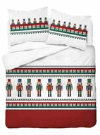 Pościel - Pościel 220x200 Świąteczna czerwona biała dziadek do orzechów 5261 A Bawełna 2024 - miniaturka - grafika 1