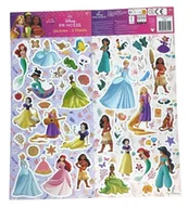 Szkolne artykuły papiernicze - 2 arkusze naklejek Disney Księżniczki. - miniaturka - grafika 1