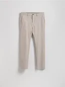 Spodnie męskie - Reserved - Spodnie chino slim fit - beżowy - miniaturka - grafika 1