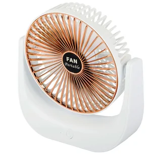 Wentylator FAN Wiatrak biurkowy Wentylator bezprzewodowy Biały - Wentylatory - miniaturka - grafika 1