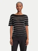 Swetry damskie - Tommy Hilfiger Sweter WW0WW46522 Czarny Regular Fit - miniaturka - grafika 1