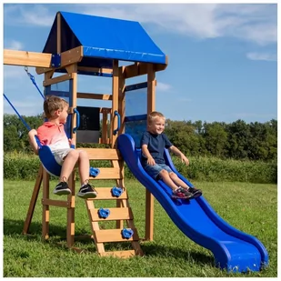 Drewniany Plac Zabaw Aurora Domek Zjeżdżalnia Backyard Discovery Lumarko! - Place zabaw - miniaturka - grafika 5