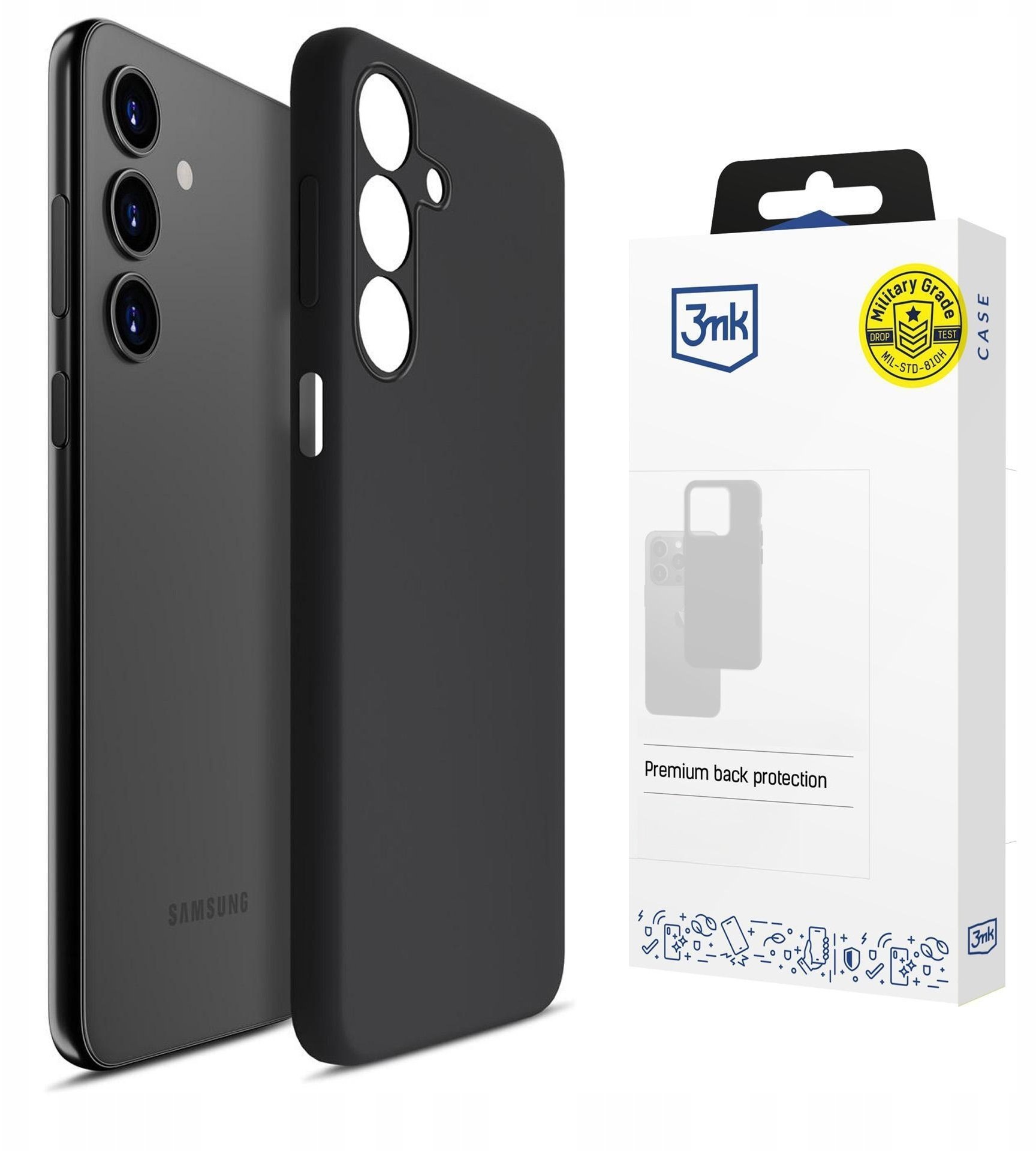 3MK Samsung Galaxy A25 5G - 3mk Hardy Mellow Case Black