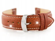 Akcesoria do zegarków - Pasek skórzany do zegarka W71 - brązowy - 22mm +TELESKOPY - miniaturka - grafika 1